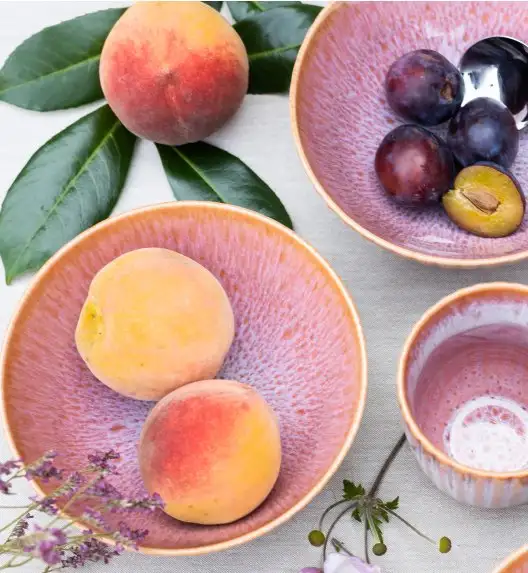 LUBIANA STONEWARE BLUSH | Salaterka 17 cm luz x 6 szt. | kolor łososiowy