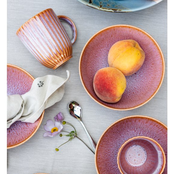 LUBIANA STONEWARE BLUSH | Salaterka 17 cm luz x 18 szt. | kolor łososiowy