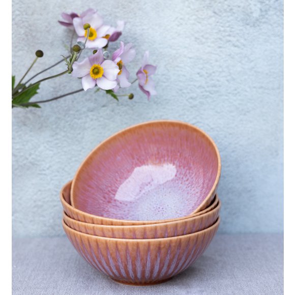 LUBIANA STONEWARE BLUSH | Salaterka 17 cm luz x 18 szt. | kolor łososiowy