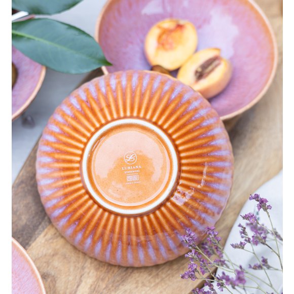 LUBIANA STONEWARE BLUSH | Salaterka 17 cm luz x 18 szt. | kolor łososiowy