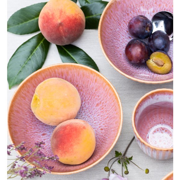 LUBIANA STONEWARE BLUSH | Salaterka 17 cm luz x 18 szt. | kolor łososiowy