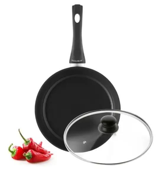 AMBITION GRAND Patelnia tradycyjna 30 cm + pokrywka szklana TADAR / indukcja