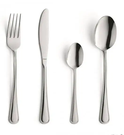 AMEFA BOLOGNA Sztućce UE Komplet 84 el z łyżeczką do latte / pudełko składane / 12 os / połysk