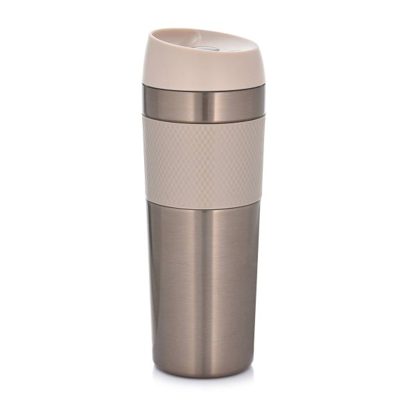 AMBITION | METALIC KUBEK TERM 450ML BEZOWY