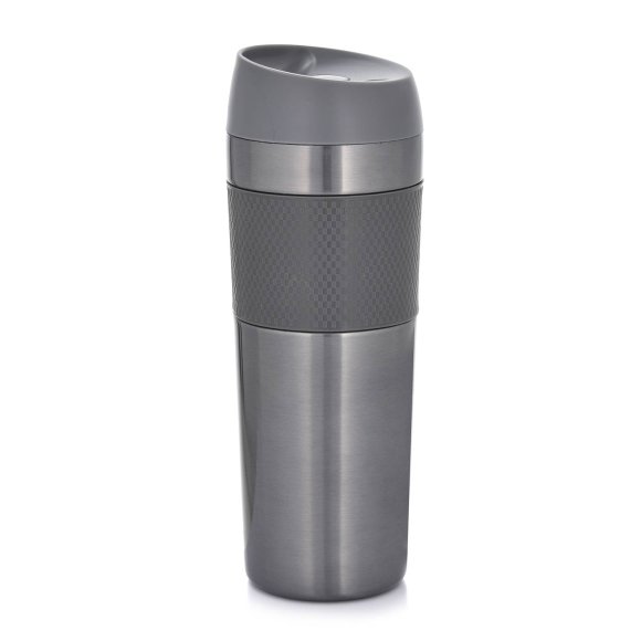 AMBITION | METALIC KUBEK TERM 450ML SZARY