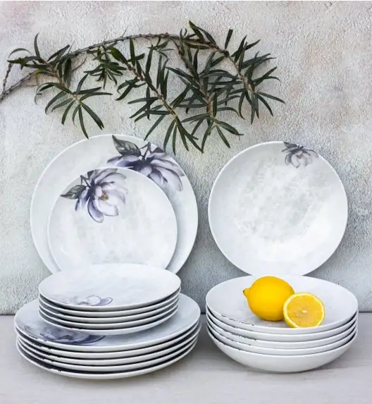 LUBIANA BOSS KERAJET MAGNOLIA 9218 Serwis obiadowy 54 el / 18 osób | 775KJ