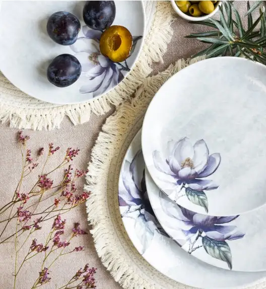 LUBIANA BOSS KERAJET MAGNOLIA 9218 Serwis obiadowy 54 el / 18 osób | 775KJ