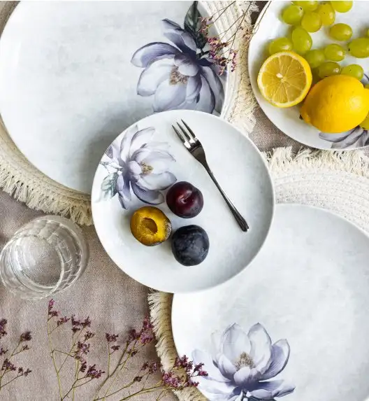 LUBIANA BOSS KERAJET MAGNOLIA 9218 Serwis obiadowy 72 el / 24 os | 775KJ