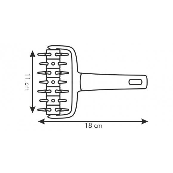 TESCOMA DELICIA Wałek do dziurkowania ciasta 11 cm / tworzywo sztuczne VIDEO