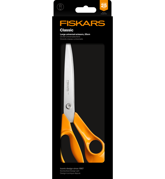 FISKARS CLASSIC Profesjonalne nożyczki krawieckie 25 cm / stal nierdzewna (6 generacja)