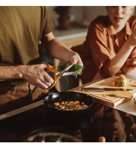 FISKARS CLASSIC Nożyczki kuchenne 18 cm ząbkowane ostrze / stal nierdzewna (6 generacja)