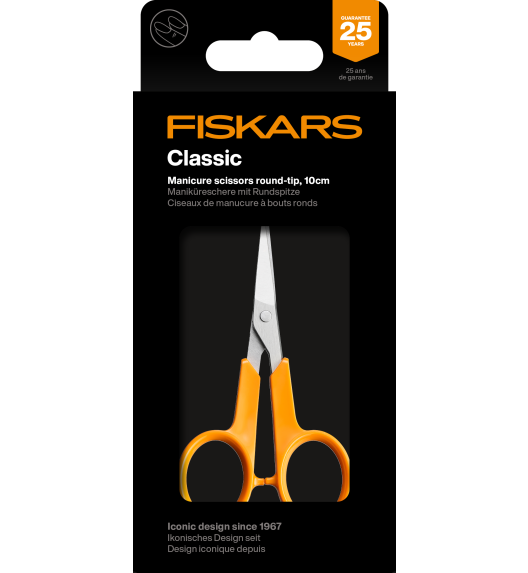 FISKARS CLASSIC Nożyczki do paznokci 10 cm / stal nierdzewna (6 generacja)