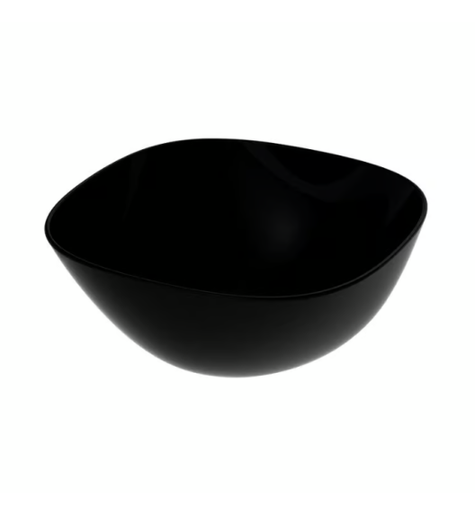 LUMINARC CARINE BLACK Salaterka kwadratowa 27 cm | szkło hartowane 