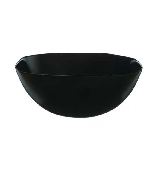 LUMINARC CARINE BLACK Salaterka kwadratowa 27 cm | szkło hartowane 