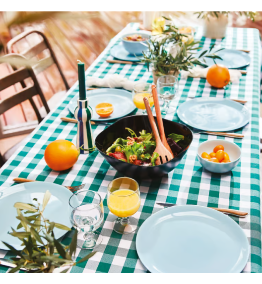 LUMINARC CARINE BLACK 12x Salaterka kwadratowa 27 cm | szkło hartowane 