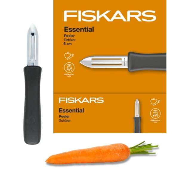 FISKARS ESSENTIAL 1023813 Skrobaczka do warzyw / stal nierdzewna 
