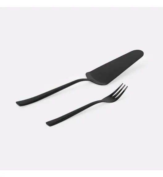 AMBITION PRATO Sztućce Komplet 48+14 el dla 12 osób / pudełko / czarne