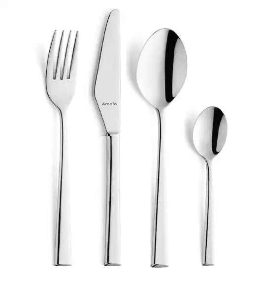 AMEFA MODENA Sztućce UE Komplet 24 el w pudełku kwadratowym / 6 os / połysk / stal nierdzewna 18/0