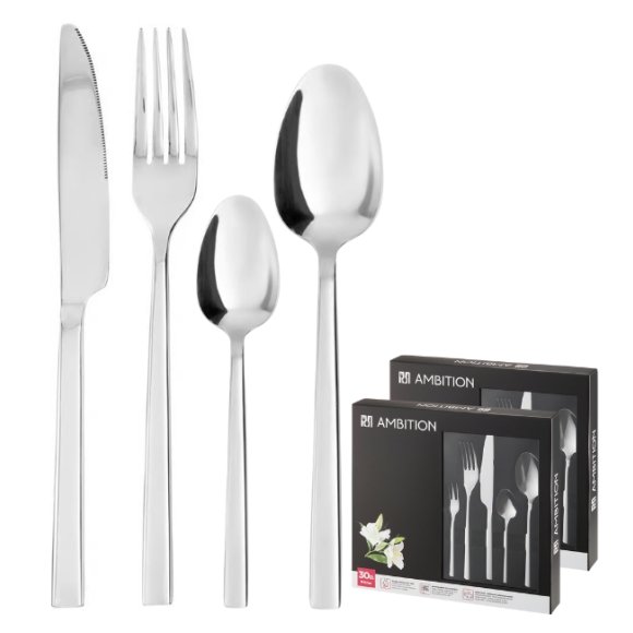 AMBITION | PRIMA KPL SZTUĆCE 60 EL DLA 12 OSÓB PUDEŁKO
