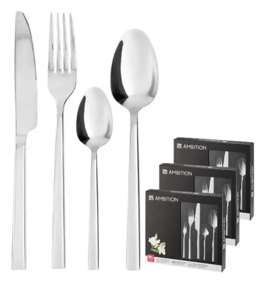 AMBITION | PRIMA KPL SZTUĆCE 90 EL DLA 18 OSÓB PUDEŁKO