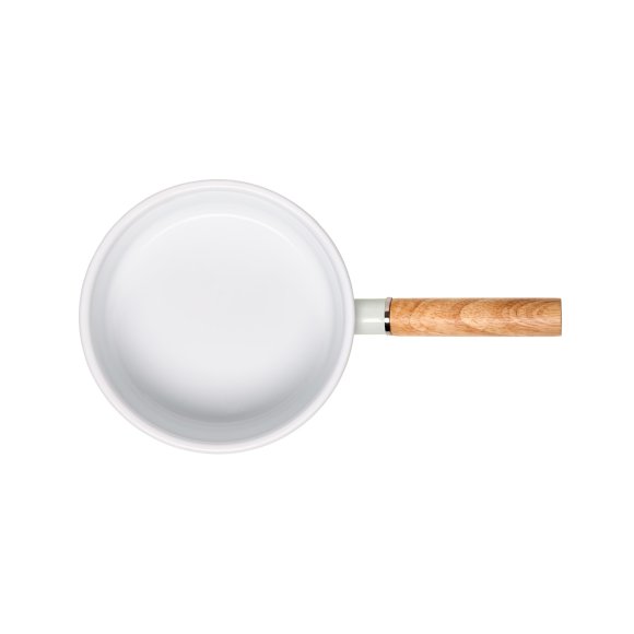 GERLACH NATUR ENAMEL Komplet Garnki z pokrywkami 6 el / biały / emalia