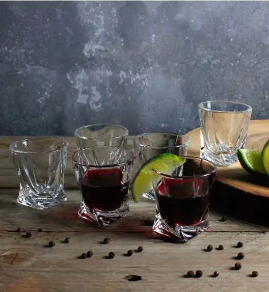 BOHEMIA QUADRO Komplet kieliszków i szklanek 24 el 6 os / szkło kryształowe