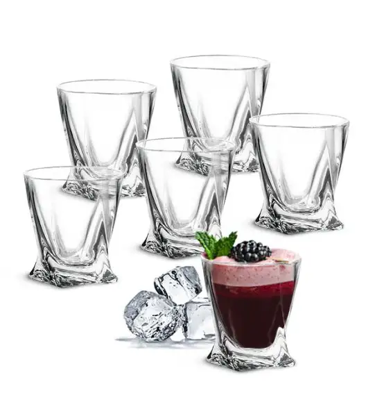 BOHEMIA QUADRO Komplet kieliszków i szklanek 24 el 6 os / szkło kryształowe