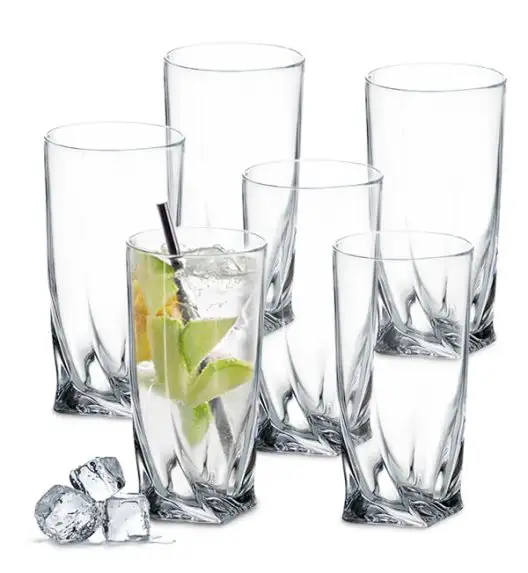 BOHEMIA QUADRO Komplet kieliszków i szklanek 24 el 6 os / szkło kryształowe