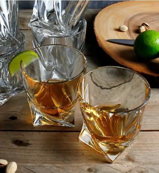 BOHEMIA QUADRO Komplet kieliszków i szklanek 12 el 6 os / szkło kryształowe