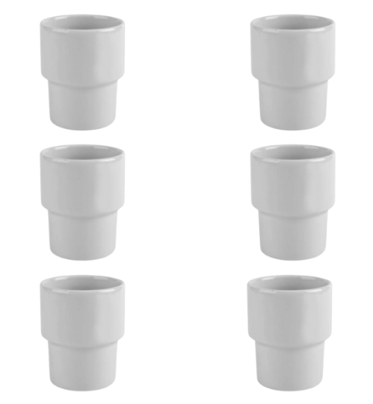 LUBIANA KASZUB / HEL 0610 - 6 SZT. Kubek bez ucha 300 ml | porcelana