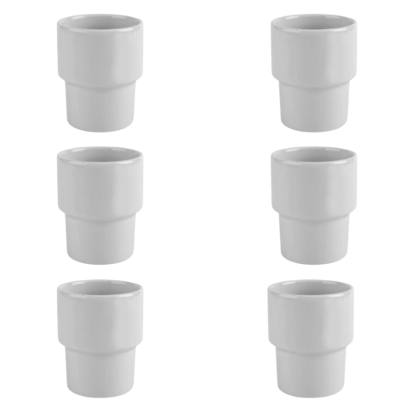 LUBIANA KASZUB / HEL 0610 - 6 SZT. Kubek bez ucha 300 ml | porcelana