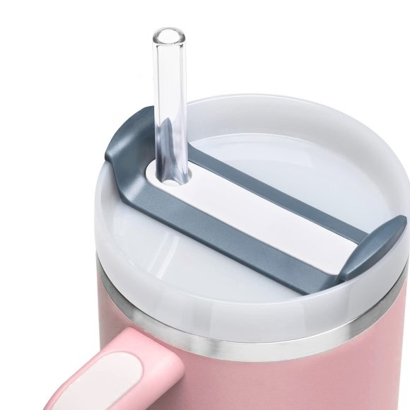IMCHEX | SUBLIMATION | Kubek termiczny 1200 ml ze słomką + 10 szklanych słomek