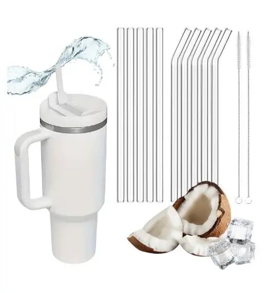 IMCHEX | SUBLIMATION | Kubek termiczny 1200 ml ze słomką + 10 szklanych słomek