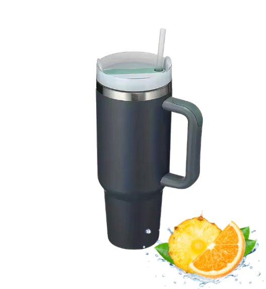 IMCHEX | STORMY SEA | Kubek termiczny 1200 ml ze słomką + 10 szklanych słomek