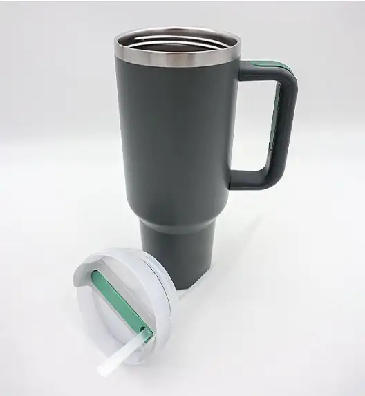 IMCHEX | STORMY SEA | Kubek termiczny 1200 ml ze słomką + 10 szklanych słomek