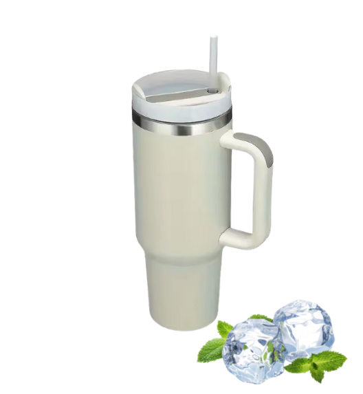 IMCHEX | DUNE | Kubek termiczny 1200 ml ze słomką + 10 szklanych słomek