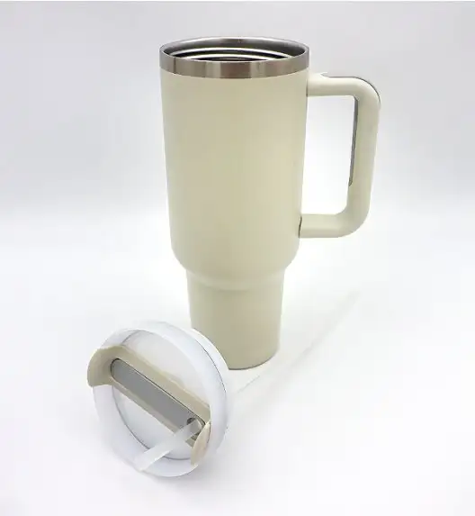 IMCHEX | DUNE | Kubek termiczny 1200 ml ze słomką + 10 szklanych słomek