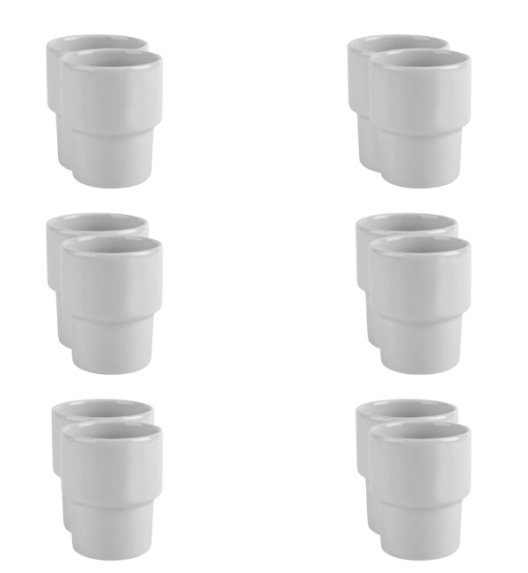 LUBIANA KASZUB / HEL 0610 - 30 SZT. Kubek bez ucha 300 ml | porcelana