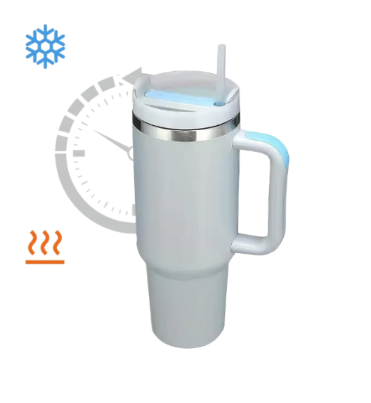 IMCHEX | FOG | Kubek termiczny 1200 ml ze słomką + 10 szklanych słomek