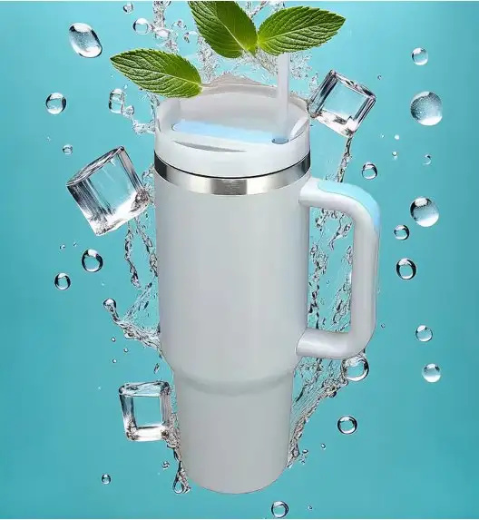 IMCHEX | FOG | Kubek termiczny 1200 ml ze słomką + 10 szklanych słomek