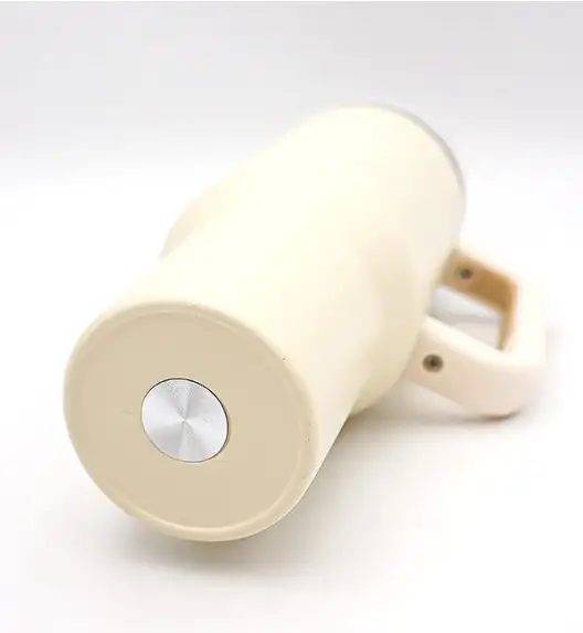 IMCHEX | CREAM | Kubek termiczny 1200 ml ze słomką + 10 szklanych słomek