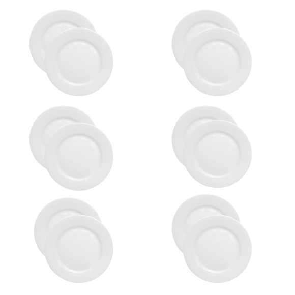 LUBIANA KASZUB / HEL 0226 - 12 SZT. Talerz płytki 15 cm | porcelana