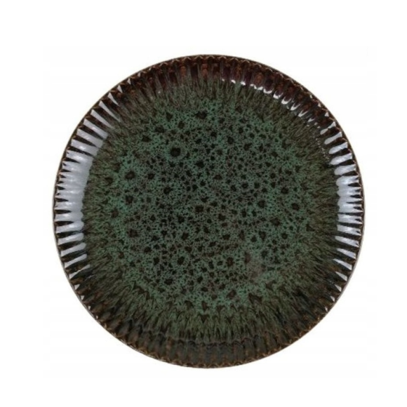 LUBIANA STONEWARE JADE ZIELONY OPK | Serwis obiadowy 24 elementy dla 8 osób | odcienie zieleni | ceramika