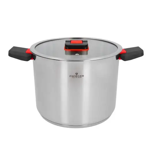 ZWIEGER KOMPACT Komplet 3 garnków z pokrywkami + Brytfanna Practi Plus/ stal nierdzewna 