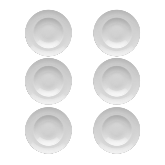 LUBIANA KASZUB/HEL 0223 Talerz głęboki 27 cm- 6 SZT. | porcelana