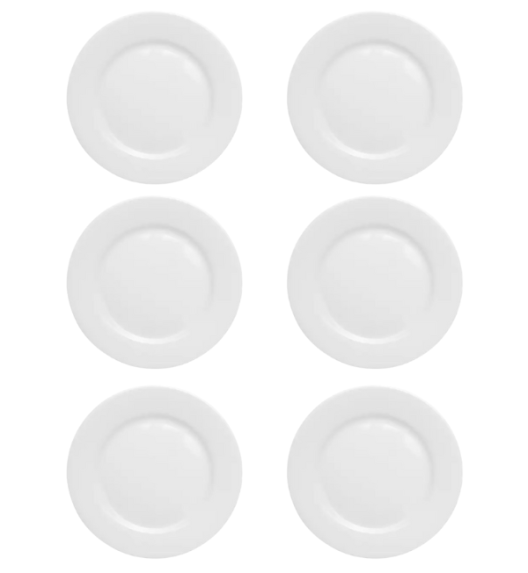 LUBIANA KASZUB / HEL 0228 Talerz płytki 17 cm - 6 SZT. | porcelana