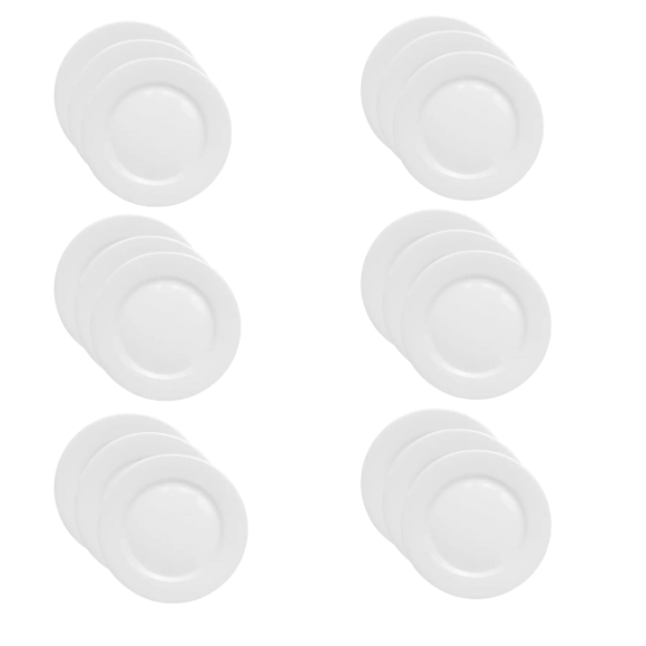 LUBIANA KASZUB/HEL 0236 Talerz płytki 28 cm - 18 SZT. | porcelana