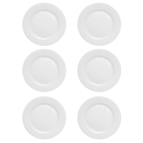 LUBIANA KASZUB/HEL 0338 Talerz płytki 26,5 cm - 6 SZT. | porcelana