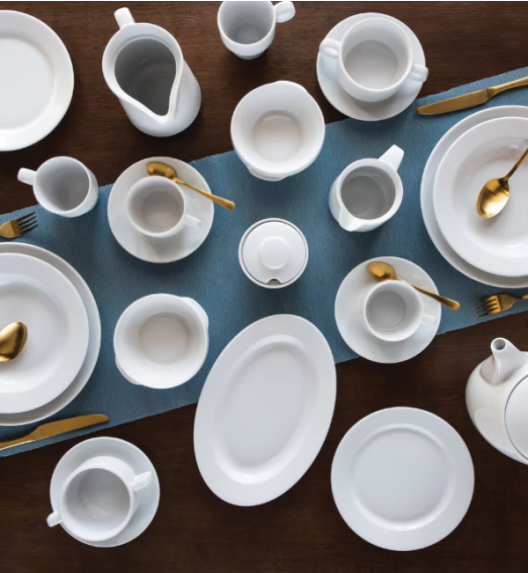 LUBIANA KASZUB/HEL 0338 Talerz płytki 26,5 cm - 12 SZT. | porcelana