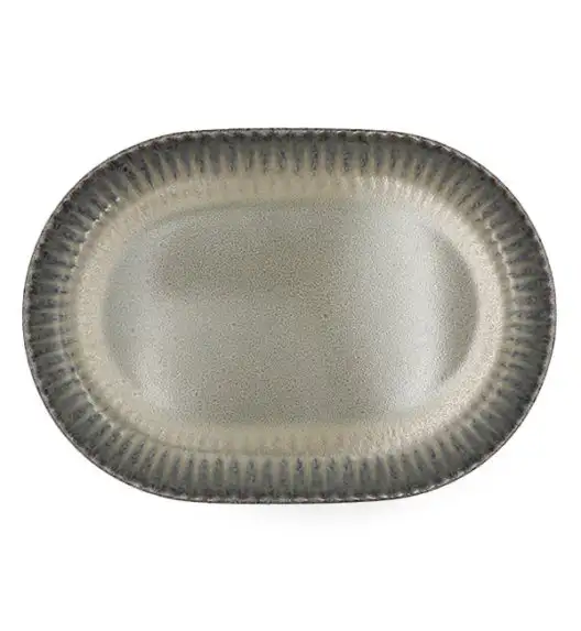 LUBIANA STONEWARE | METEOR DESERT Półmis 33 cm luz / odcień piaskowo - niebieski